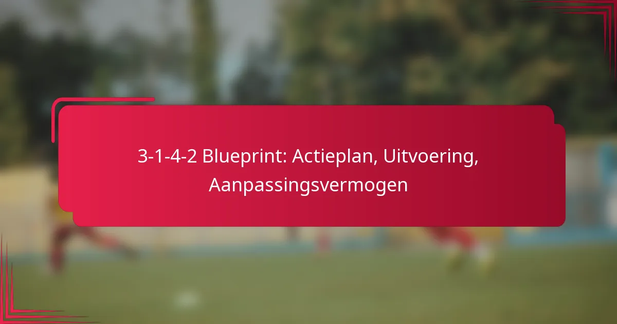 You are currently viewing 3-1-4-2 Blueprint: Actieplan, Uitvoering, Aanpassingsvermogen