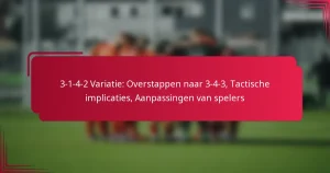 Read more about the article 3-1-4-2 Variatie: Overstappen naar 3-4-3, Tactische implicaties, Aanpassingen van spelers