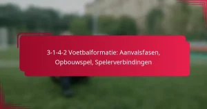 Read more about the article 3-1-4-2 Voetbalformatie: Aanvalsfasen, Opbouwspel, Spelerverbindingen