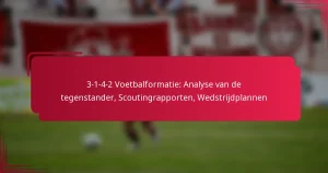 Read more about the article 3-1-4-2 Voetbalformatie: Analyse van de tegenstander, Scoutingrapporten, Wedstrijdplannen