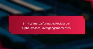 Read more about the article 3-1-4-2 Voetbalformatie: Positiespel, Opbouwfases, Overgangsmomenten
