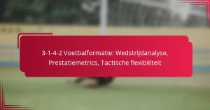 Read more about the article 3-1-4-2 Voetbalformatie: Wedstrijdanalyse, Prestatiemetrics, Tactische flexibiliteit