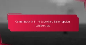 Read more about the article Center Back In 3-1-4-2: Dekken, Ballen spelen, Leiderschap