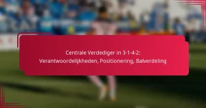 Read more about the article Centrale Verdediger in 3-1-4-2: Verantwoordelijkheden, Positionering, Balverdeling