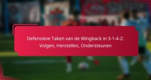 Read more about the article Defensieve Taken van de Wingback in 3-1-4-2: Volgen, Herstellen, Ondersteunen