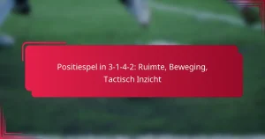 Read more about the article Positiespel in 3-1-4-2: Ruimte, Beweging, Tactisch Inzicht