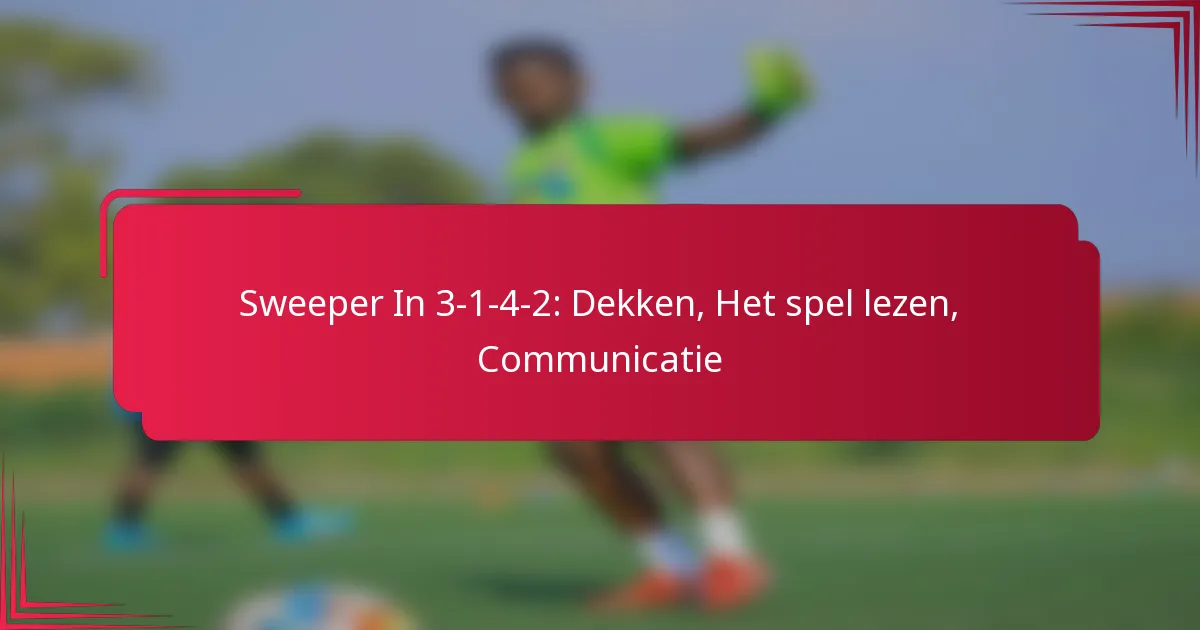 You are currently viewing Sweeper In 3-1-4-2: Dekken, Het spel lezen, Communicatie