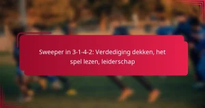 Read more about the article Sweeper in 3-1-4-2: Verdediging dekken, het spel lezen, leiderschap