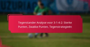 Read more about the article Tegenstander Analyse voor 3-1-4-2: Sterke Punten, Zwakke Punten, Tegenstrategieën
