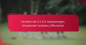 Read more about the article Variaties van 3-1-4-2: Aanpassingen, Situationele Tactieken, Effectiviteit