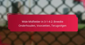 Read more about the article Wide Midfielder in 3-1-4-2: Breedte Onderhouden, Voorzetten, Terugvolgen
