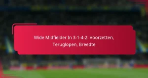 Read more about the article Wide Midfielder In 3-1-4-2: Voorzetten, Teruglopen, Breedte
